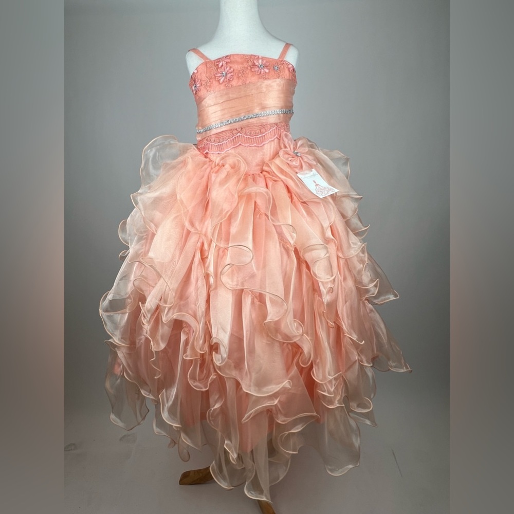 Peach girl dress sz 4